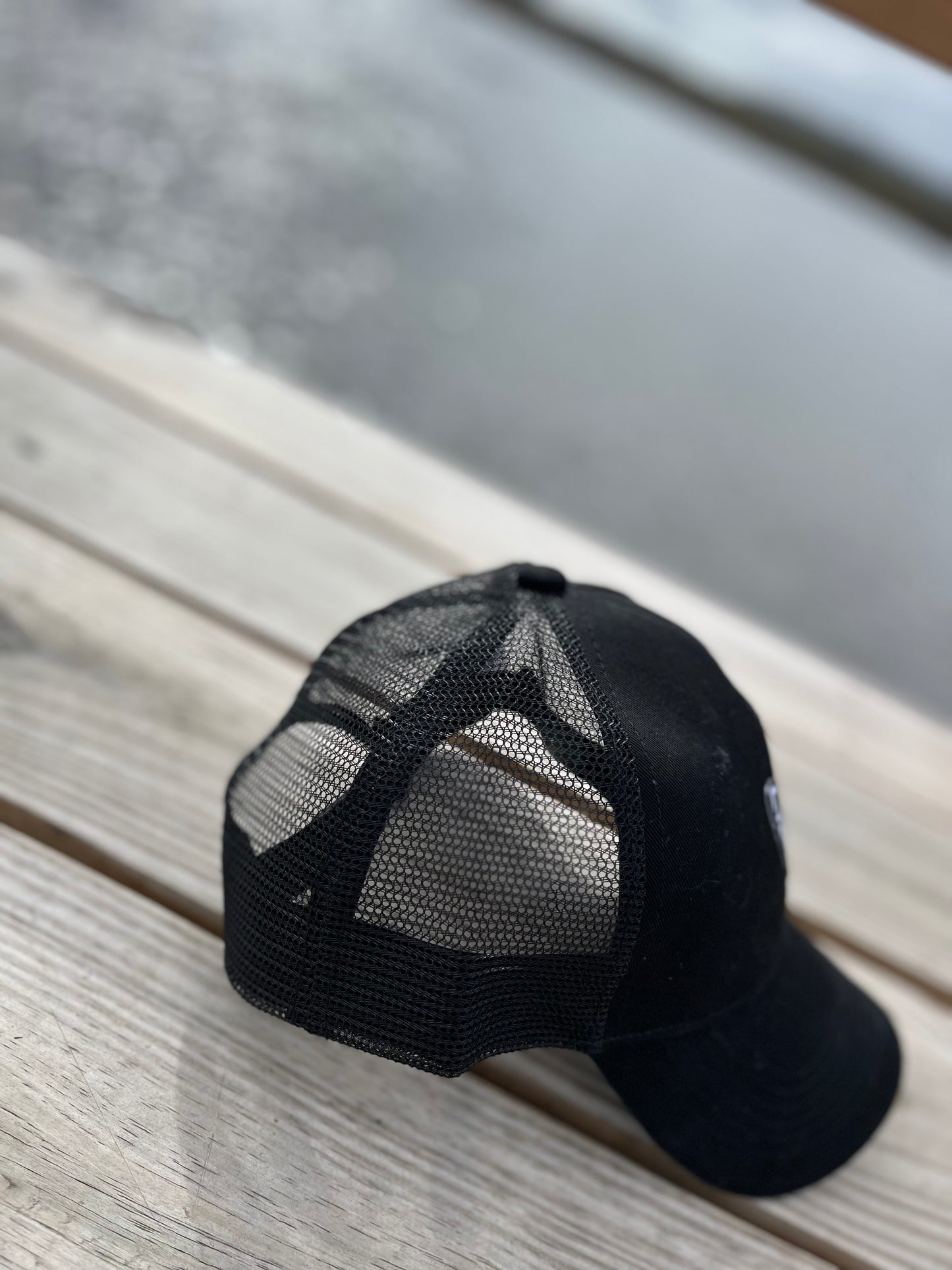 Shell Front - Mesh Back, Trucker Hat - Black