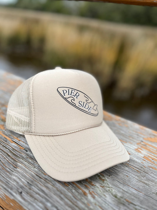 Foam Front - Mesh Back, Trucker Hat - Off White